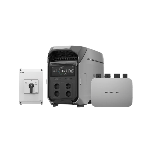 EcoFlow - Pack Home - DELTA 3 Pro + PowerStream 800w + Manual transfert switch